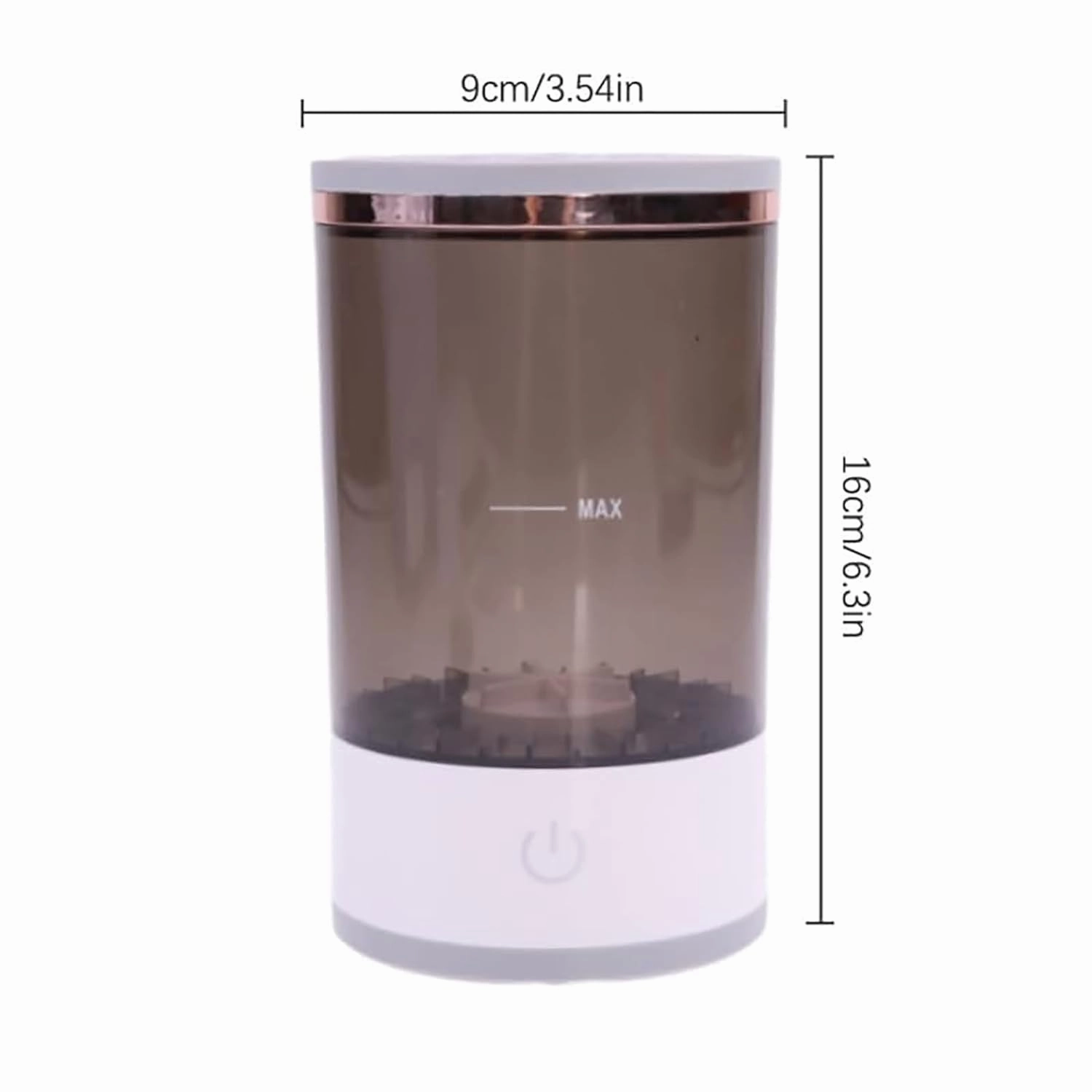Beauty Swirl Cosmetic Brush Cleaner, The Cozy Luna Brush Cleaner, Makeup Brush Cleaner Machine, Automatic Electric Makeup Brush Cleaner, Deep Spinning Cleaning (Charging,White)