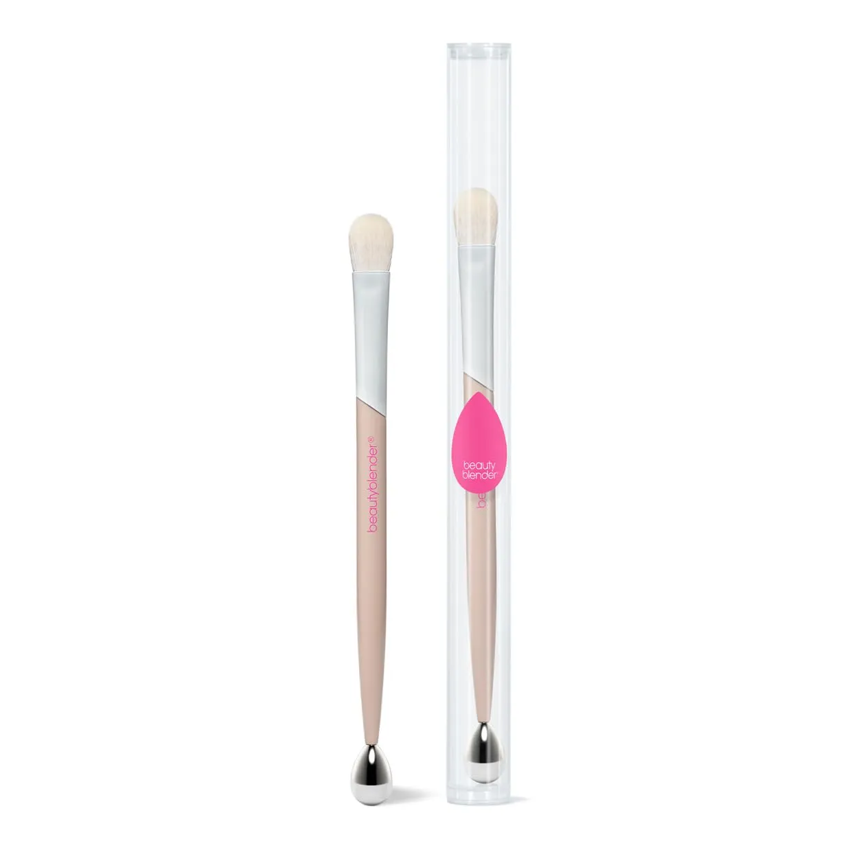 beautyblender Double Sided SHADY LADY All-Over Eyeshadow Makeup Brush & Cooling Roller. Vegan, Cruelty Free and Made in the USA