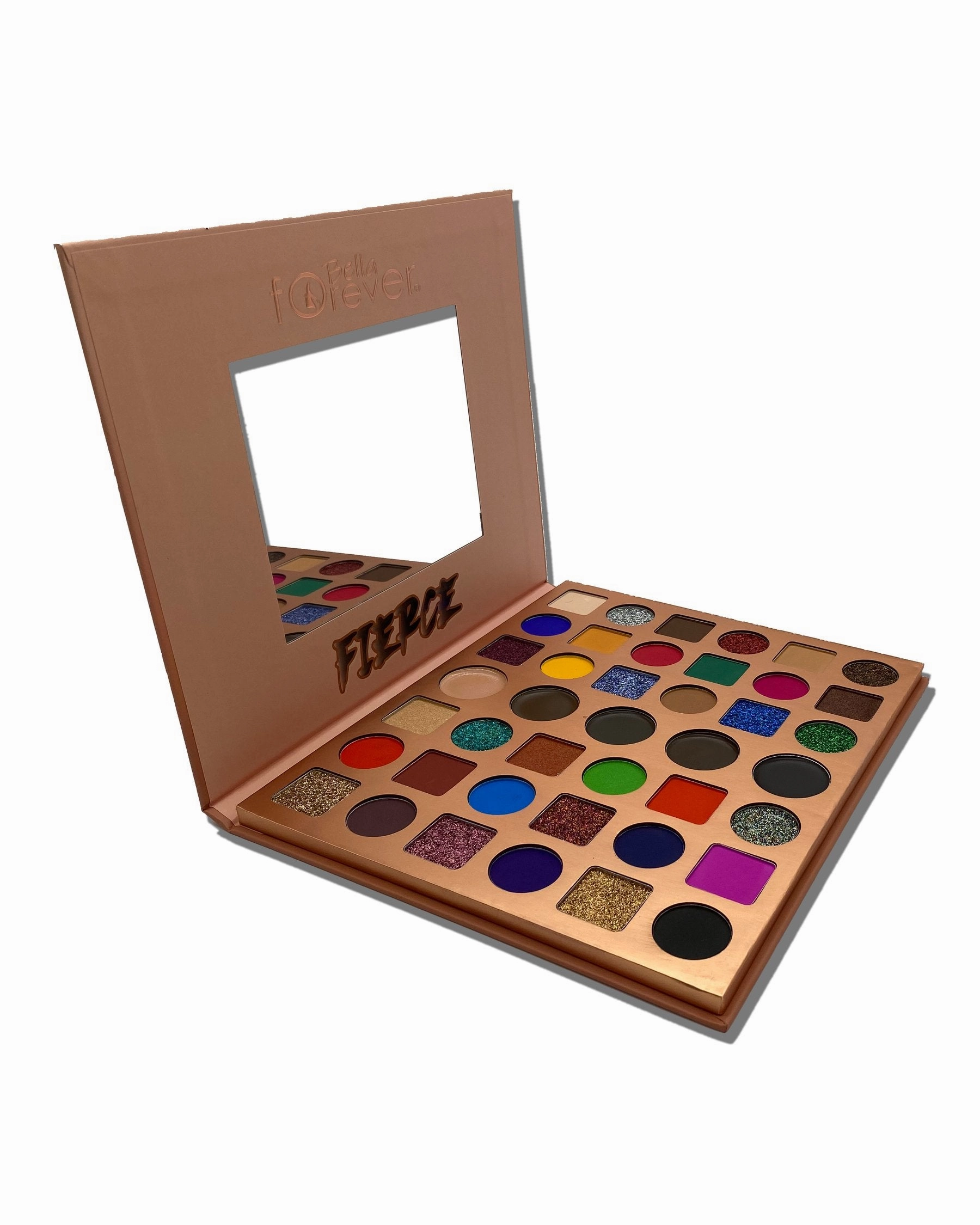 BELLA FOREVER 12 PIECE DISPLAY  EYESHADOW PALETTE "FIERCE"