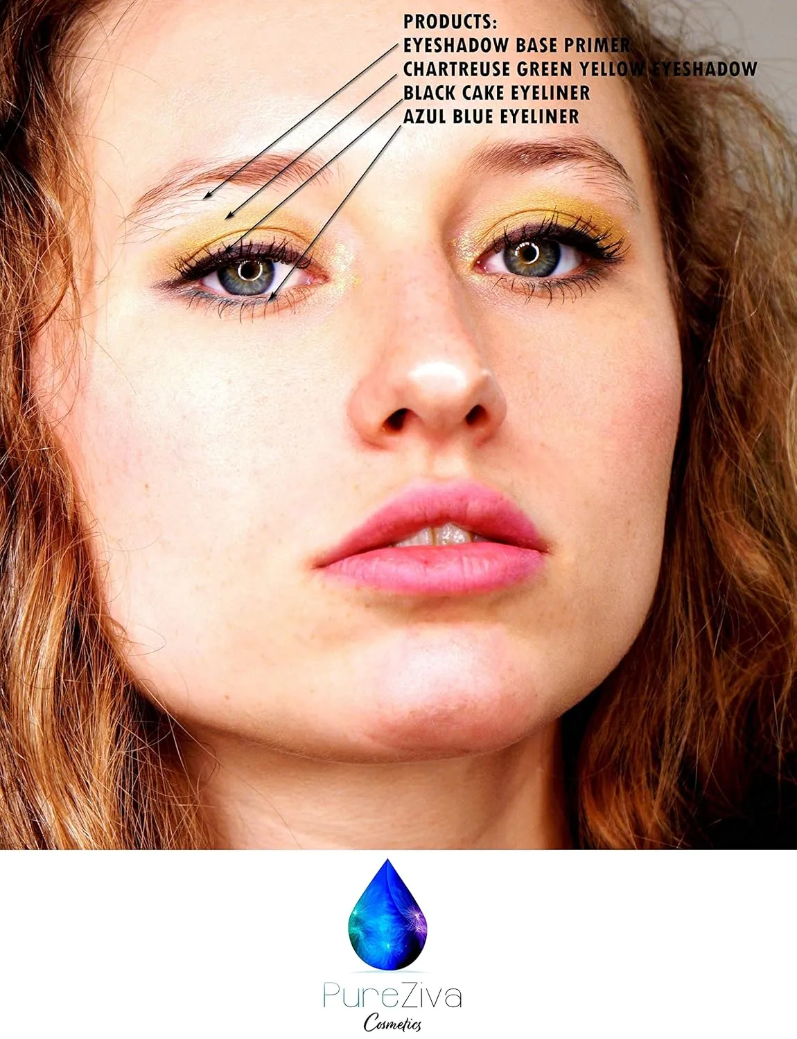 Black Matte Cake Eyeliner & Pressed Eyeshadow, Water Activated Powder; Gluten & Cruelty Free