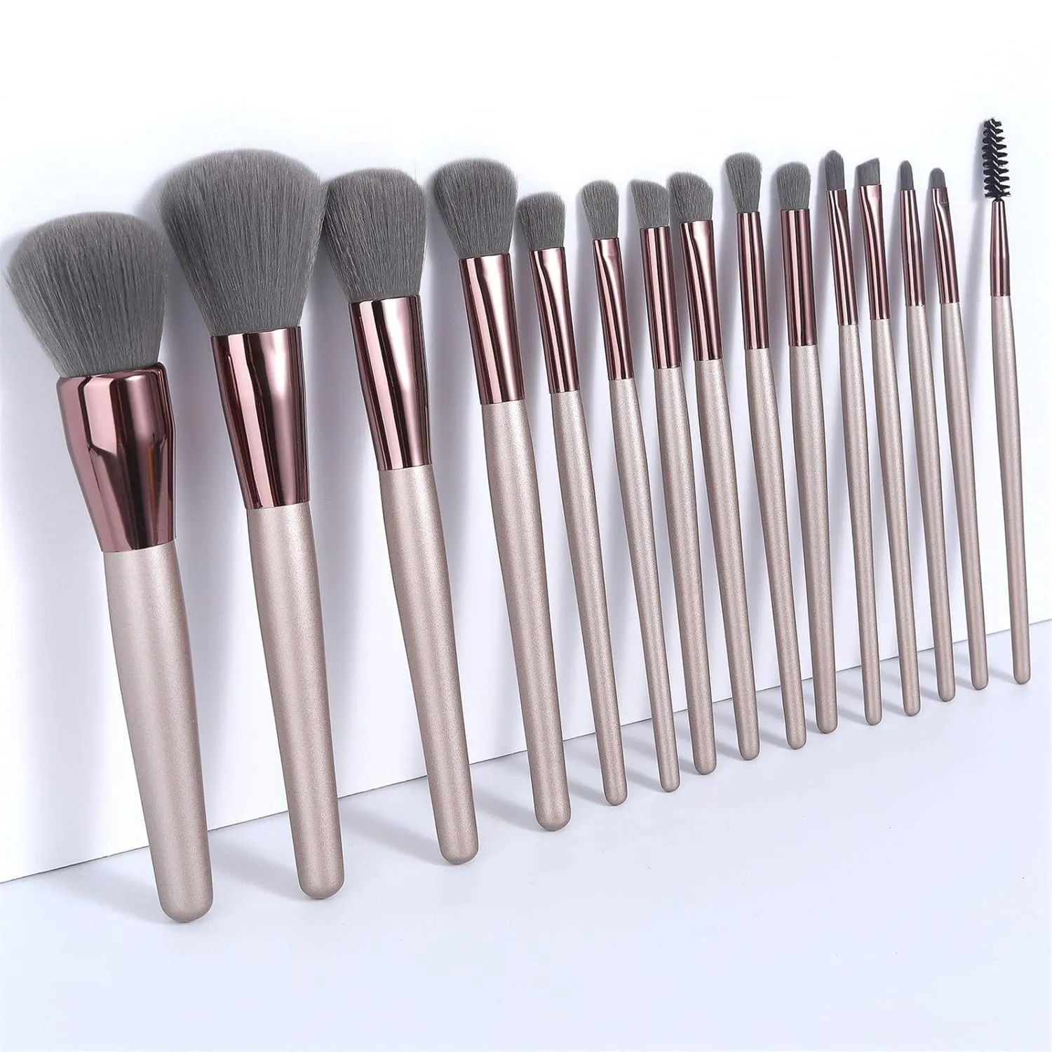 Brushes Cosmetic Eyebrow Makeup Brush Cosmetic 15PC Brush Lip Eyeshadow Powder Brush E45 (Multicolor, One Size)