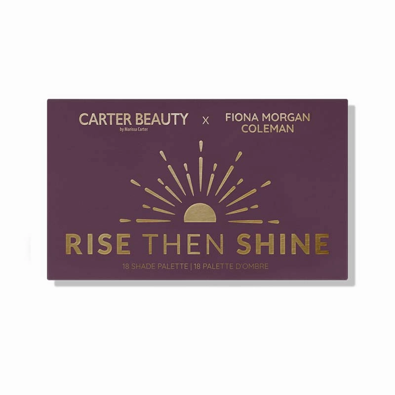 Carter Beauty X Fiona Morgan Coleman Rise Then Shine Eyeshadow Palette   FREE Word of Mouth Lipstick and Free of Speech Lip Tint Discontinued