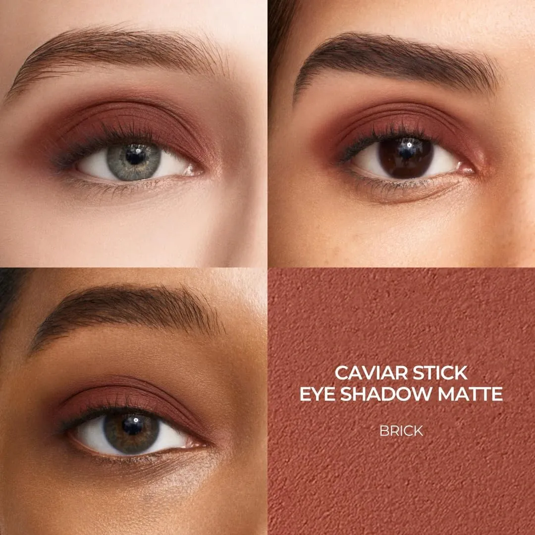 Caviar Stick Cream Eyeshadow: Shimmer and Matte Finishes, 24HR Wear, Long Lasting, Rich Color, Easily Blendable and Buildable, Waterproof, Hyaluronic Acid Infused, Eyeshadow Stick Set