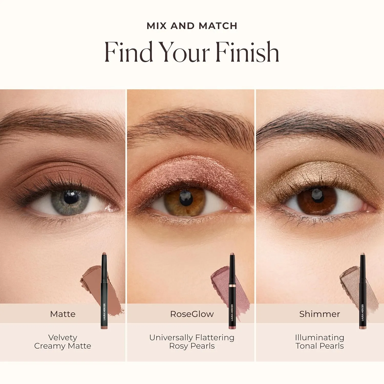 Caviar Stick Cream Eyeshadow: Shimmer and Matte Finishes, 24HR Wear, Long Lasting, Rich Color, Easily Blendable and Buildable, Waterproof, Hyaluronic Acid Infused, Eyeshadow Stick Set