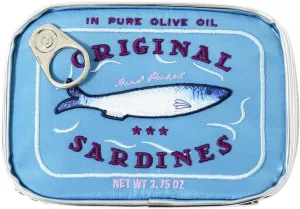 Cessfle Canned Sardines Makeup Bag, Funny Sardine Tin Fish Cosmetic Bag, Creative Cute Makeup Bag Kawaii Pencil Case Pouch, Coquette Make up Pouch for Women