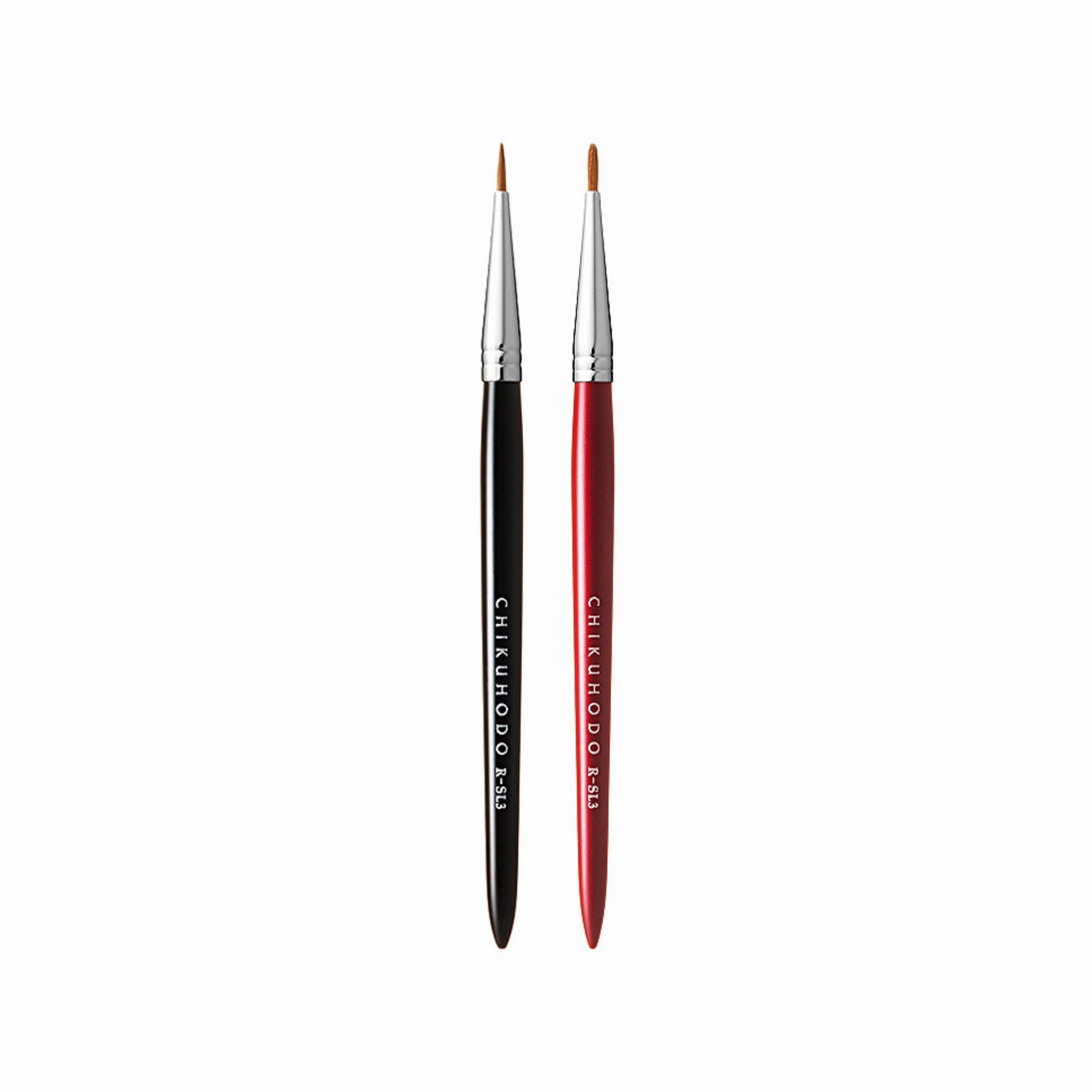 Chikuhodo Eye-Liner Brush, Regular Series (R-SL3 Black, RR-SL3 Red)