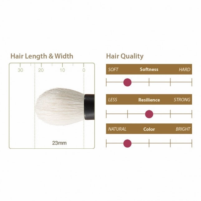 Chikuhodo T-6 Large Eyeshadow Brush, Takumi Series