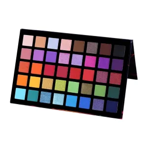Color Palette for Eye Makeup, 40 Shades of Eye Shadow, Blendable Soft Textures for Women and Makeup Artists