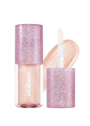 COLORGRAM Milk Bling Shadow 07 Fairylike (23) | Pigmented Glistening Liquid Glitter Eyeshadow, Long-lasting Shimmer to Matte, Infused with different sized Glittery Pearls