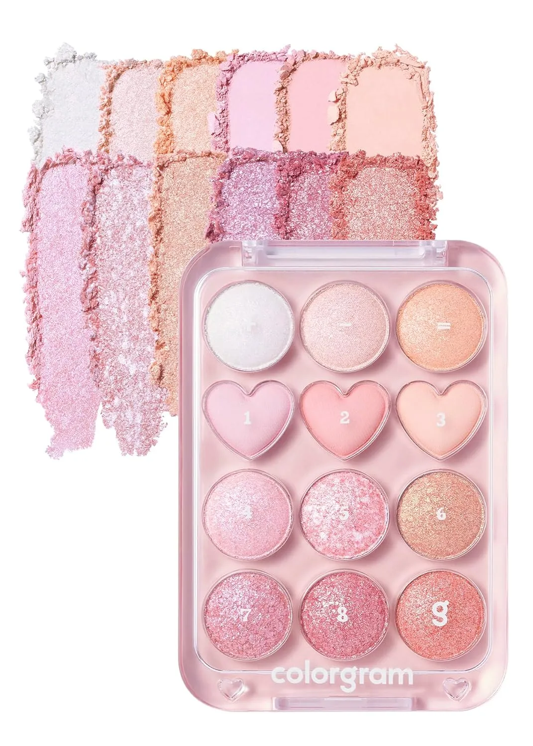 COLORGRAM Pin Point Eyeshadow Palette 04 Bright Cool | Eyeshadow Palette for Daily makeup, Ultra-Blendable, Matte, Glitter, Shimmer Shades