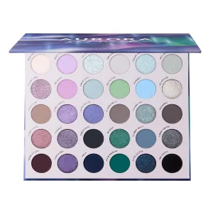 ColourPop Aurora Struck Eyeshadow Palette - Cool Tone Eye Makeup Palette with Matte, Metallic, Matte Sparkle & Glitter Finishes - High-Pigment Eye Makeup with a Long-Wearing Formula (1.16 oz)