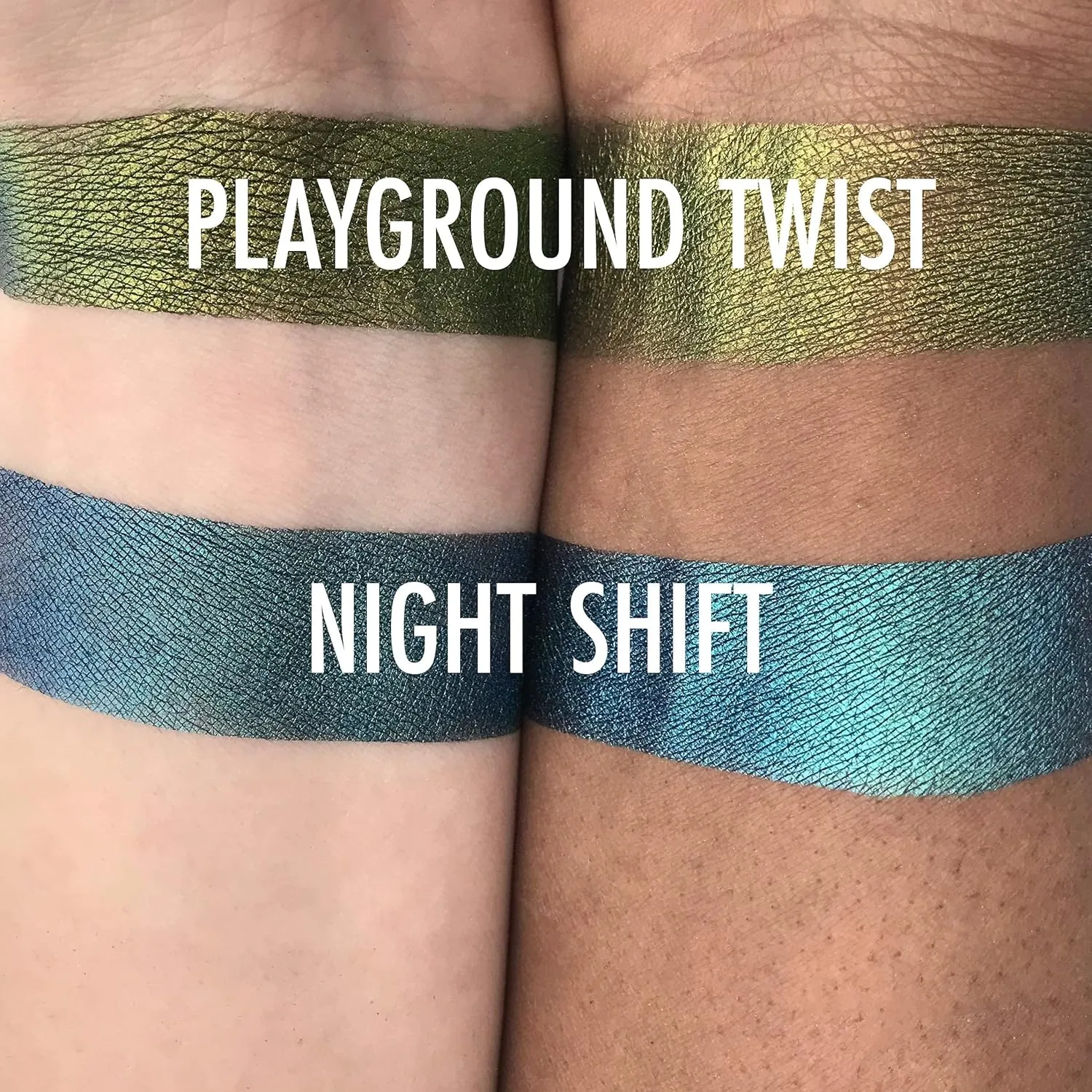 Concrete Minerals MultiChrome Eyeshadow, Intense Color Shifting, Longer-Lasting With No Creasing, 100% Vegan and Cruelty Free, 1.5 Grams Loose Mineral Powder (Playground Twist)