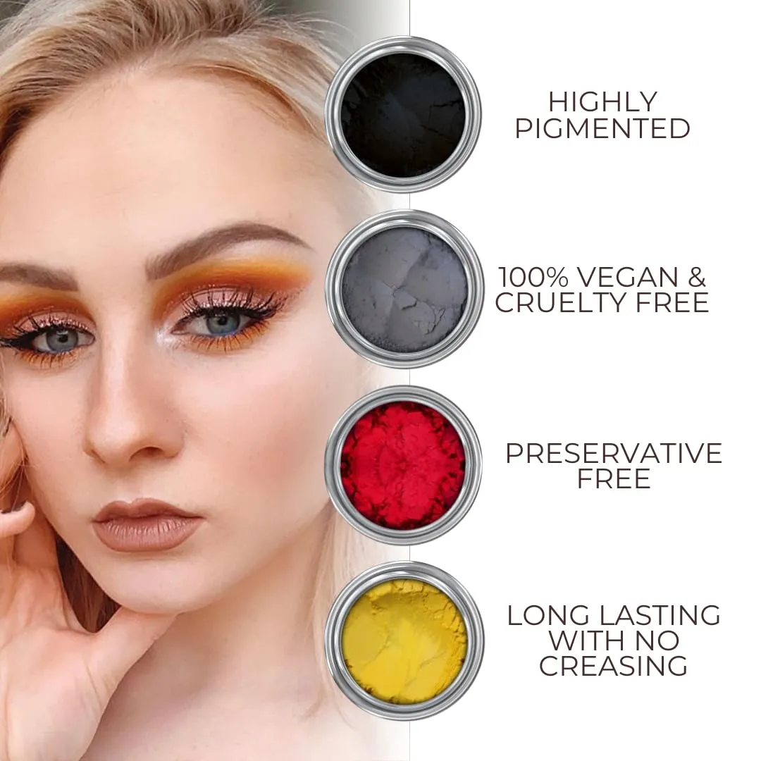 Concrete Minerals Pro Matte Eyeshadow, Silky- Smooth and Highly Pigmented, Longer-Lasting With No Creasing, 100% Vegan and Cruelty Free, Handmade in USA (Crime Scene)