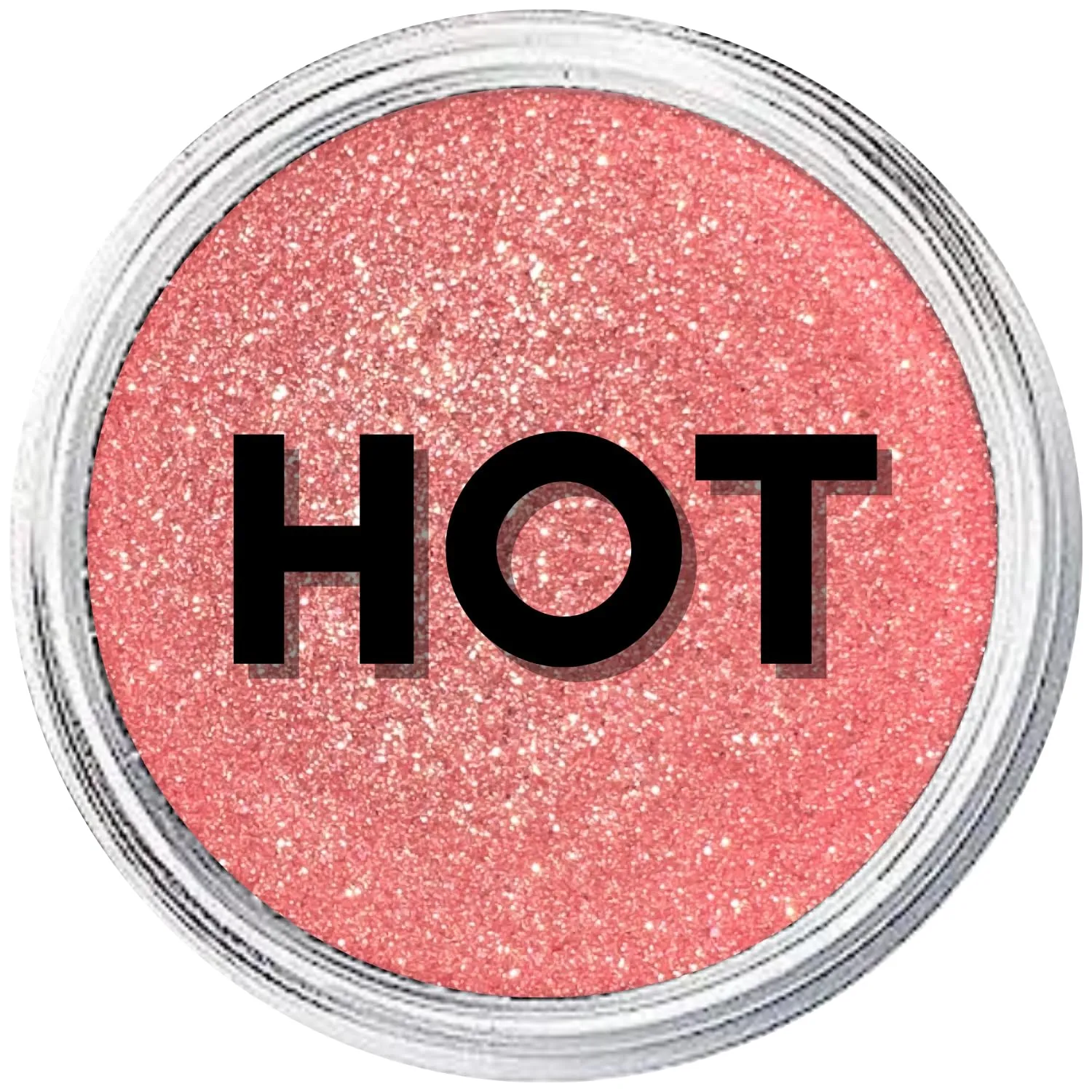 Coral Gold Loose Mineral Eye Shadow - Organic, Talc-Free, Shimmer & Glitter Eye Makeup - Sparkly, Iridescent, Eyeshadow Palette - Coral Single