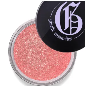 Coral Gold Loose Mineral Eye Shadow - Organic, Talc-Free, Shimmer & Glitter Eye Makeup - Sparkly, Iridescent, Eyeshadow Palette - Coral Single
