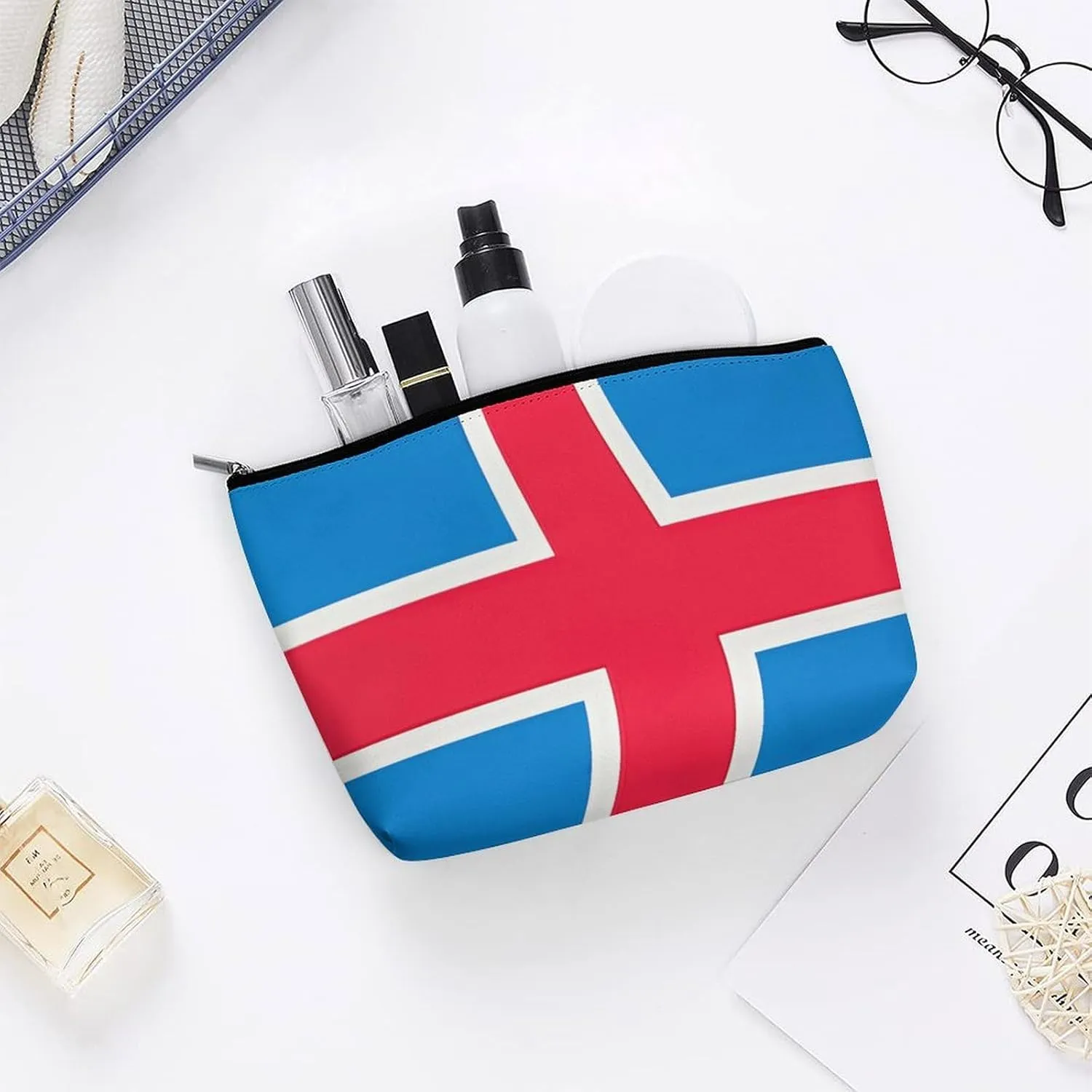 Cosmetic Bag Makeup Bags for Women Portable Makeup Bag England Symbols Makeup Case Travel Toiletry Bag for Travel Accessories