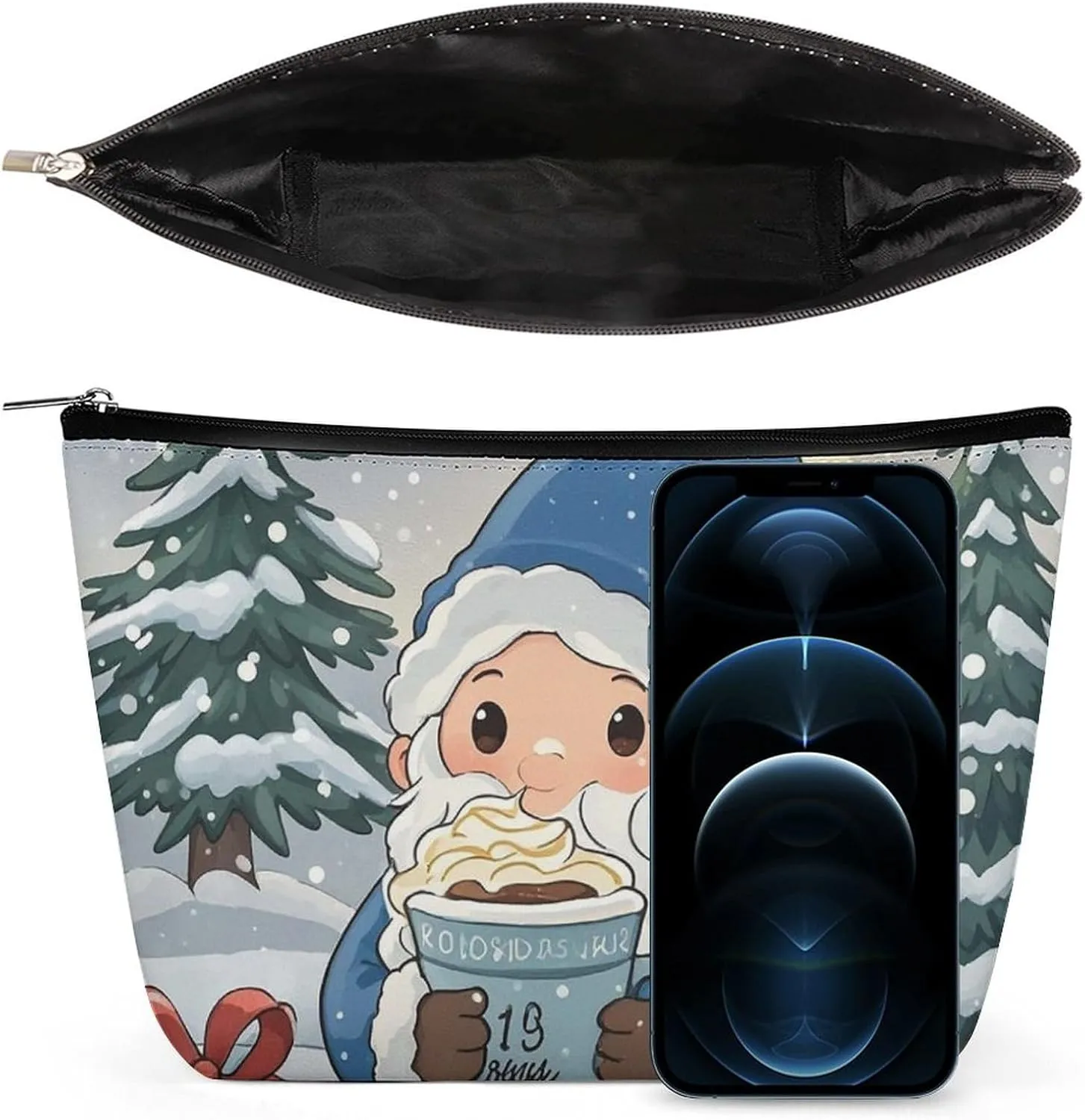 Cosmetic Bag Makeup Bags for Women Portable Makeup Bag Snow Coffee Makeup Case Travel Toiletry Bag for Travel Accessories
