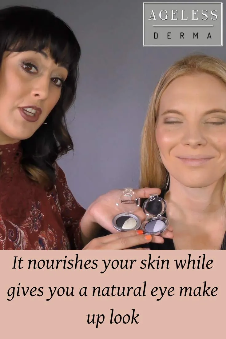 Creamy Mineral Baked Eyeshadow Duo (Classic Grey-Pearl Lavender)