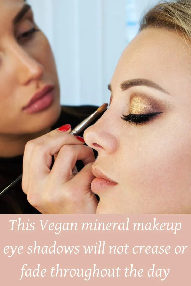 Creamy Mineral Makeup Baked Eyeshadow Duo-Vegan Eye shadow (Plum-Pale Lavender)