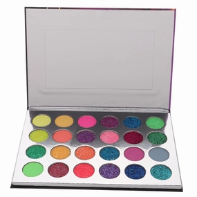 Dark Eyeshadow Palette Vibrant Fluorescent Makeup Palette for Halloween Colors for Eye Makeup for Parties and Special Occasions