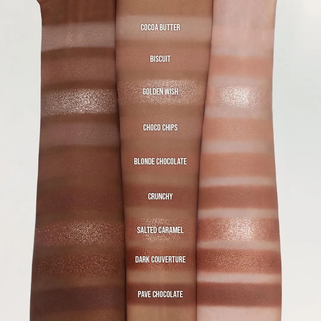 Dasique Shadow Palette #11 Chocolate Fudge l Cruelty-Free l 9 Blendable Shades in Smooth Matte and Shimmer Finishes with Gorgeous Pearls