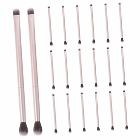 Didiseaon 20pcs Double Ended Eyeshadow Brushes Versatile Eye Makeup Tools for Shadow Nose Contouring More Ergonomic Bristles for Precision Application Finish