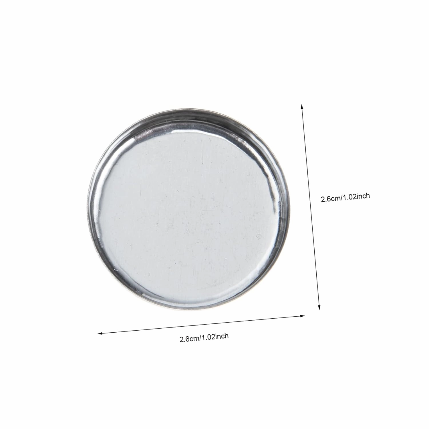 Didiseaon 90pcs Empty Round Metal Pans for Makeup Versatile Blusher Eyeshadow Containers Cosmetic Accessories for Travel Home Use