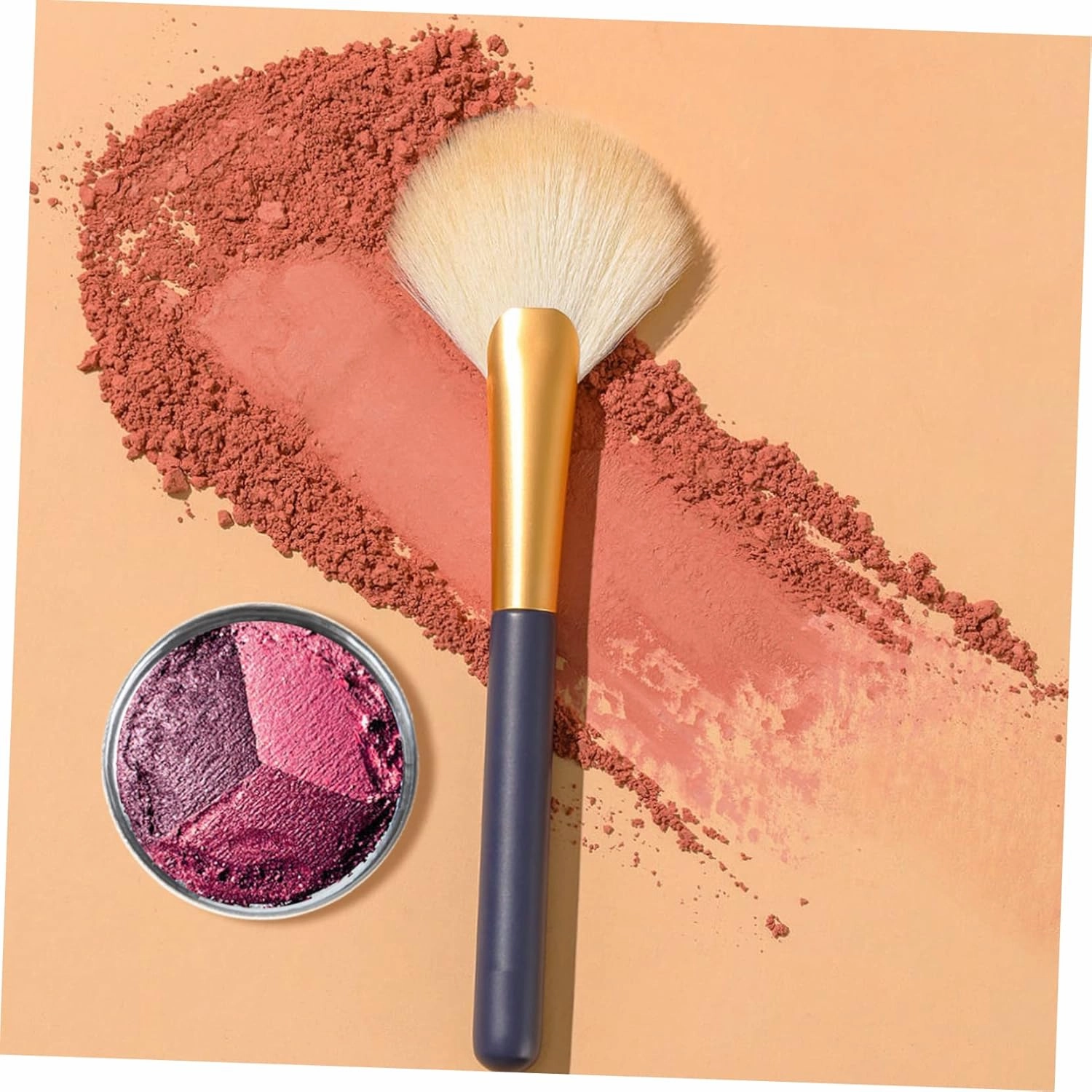 Didiseaon 90pcs Empty Round Metal Pans for Makeup Versatile Blusher Eyeshadow Containers Cosmetic Accessories for Travel Home Use