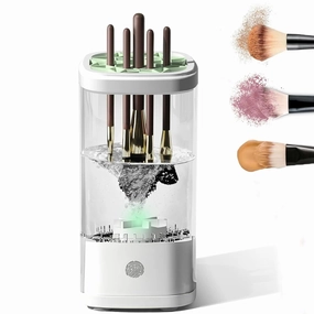 Electric Makeup Brush Cleaner Machine, Ultimate Efficient Automatic Cleaner for All Types of Makeup Brushes