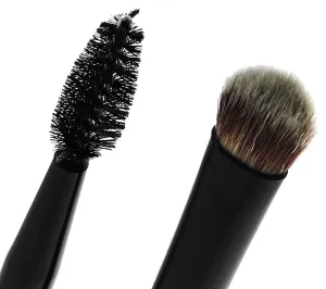EVE PEARL 3Pcs Au Natural Eye Palette And 2 Double Blender and Brow Brushes Highly Pigmented Eyeshadow Palette Brushes Set Makeup Kit