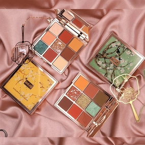 Eye Beauty brand Remote-controlled Shadow Hot deal Colors Waterproof Palette Glitter makeup Matte Eyeshadow Cosmetics HOJO Baked Powder Shimmer 9 nude