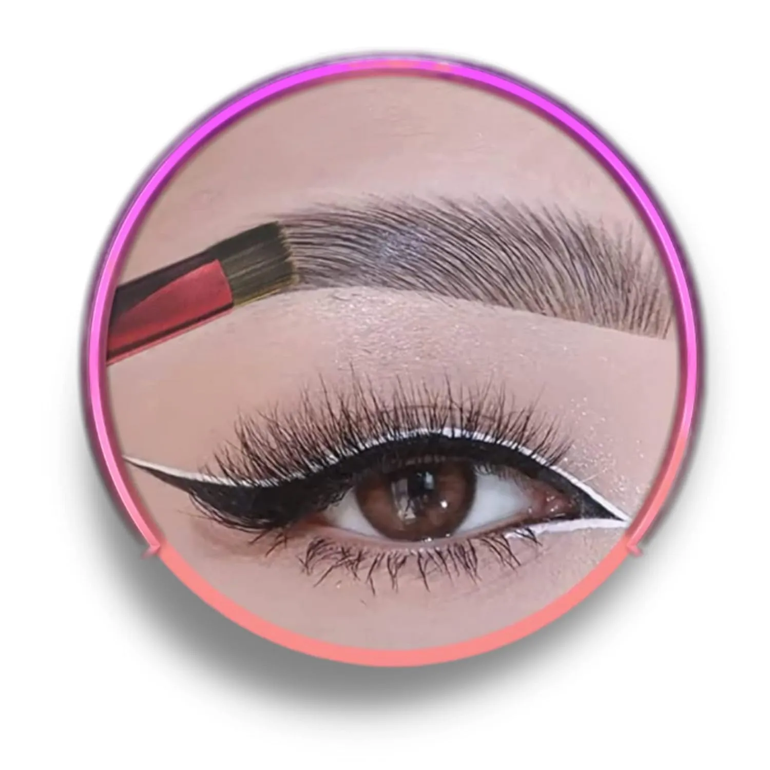 Eyebrow Gel and Setting Powder - Sweatproof 24 Hour Coverage - Eyebrow Brush Set - 4 Piece Eyebrow Kit (Brushes   Dark Grey)