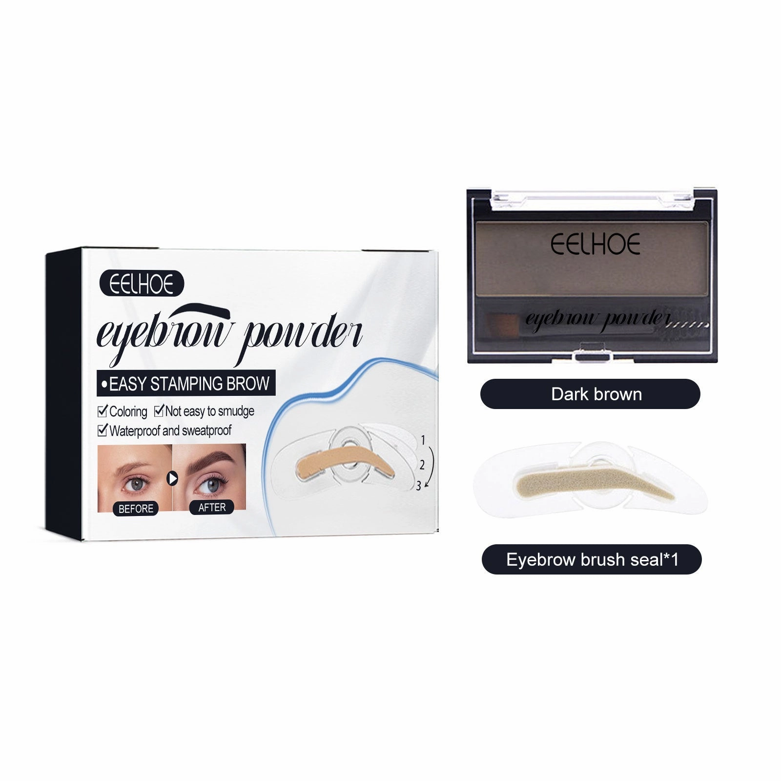 Eyebrow Suit Makeup Natural Long Lasting Waterproof Discoloration Resistant
