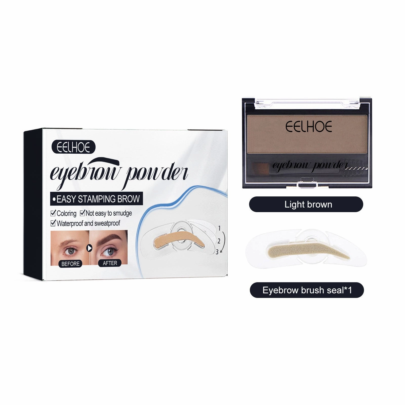 Eyebrow Suit Makeup Natural Long Lasting Waterproof Discoloration Resistant