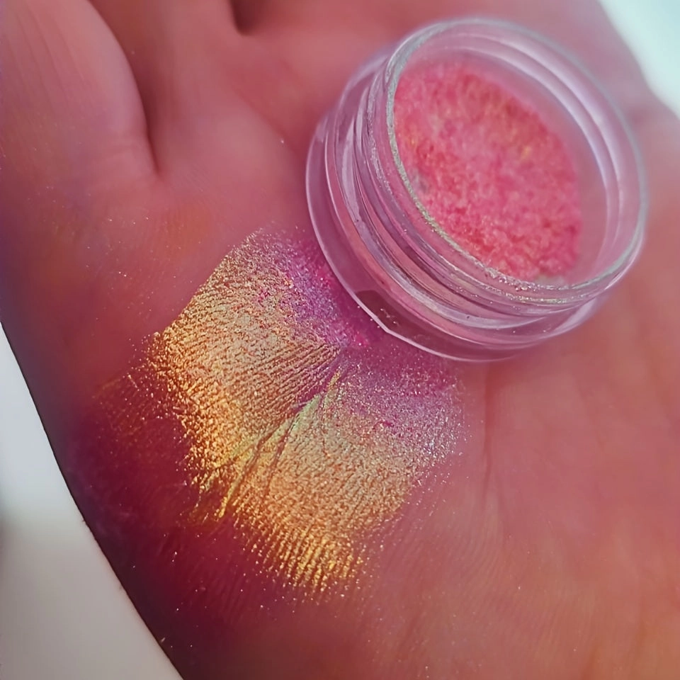Eyeshadow Powder - Vibrant Highlighter, Chameleon Glitter Long-Lasting Duochrome Finish, Perfect Gift for Women and Girls FS
