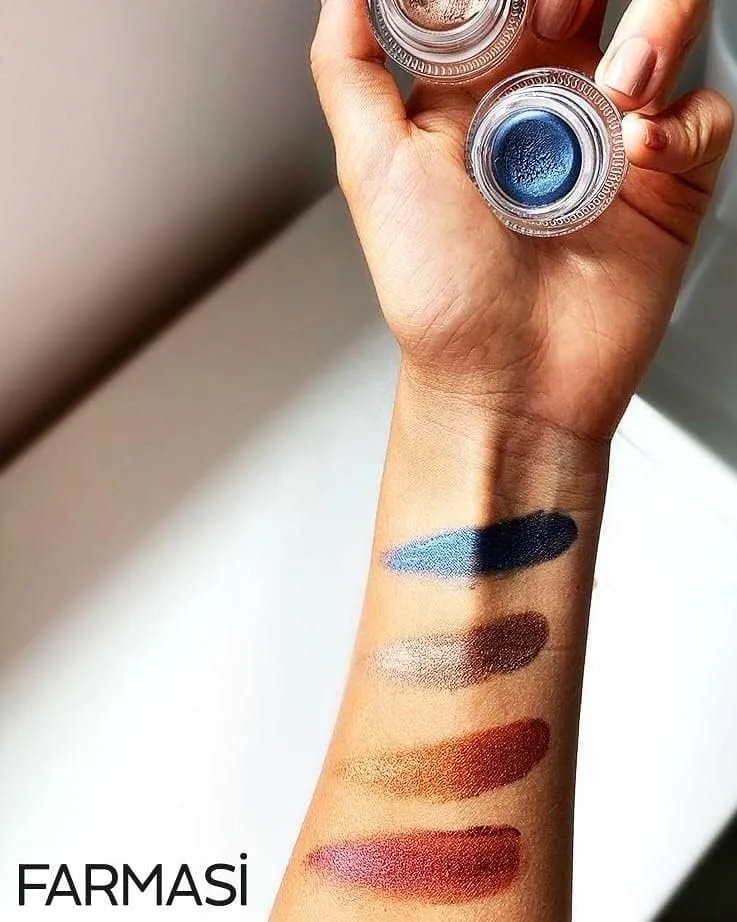 FARMASi Long Lasting Creamy Eyeshadow, Eye Makeup With Crease- Resistant Ingredients, Ultra Pigmented in Matte, Shimmer and Waterproof Finishes, 0.1 fl. oz / 3 ml (Foil Brown)