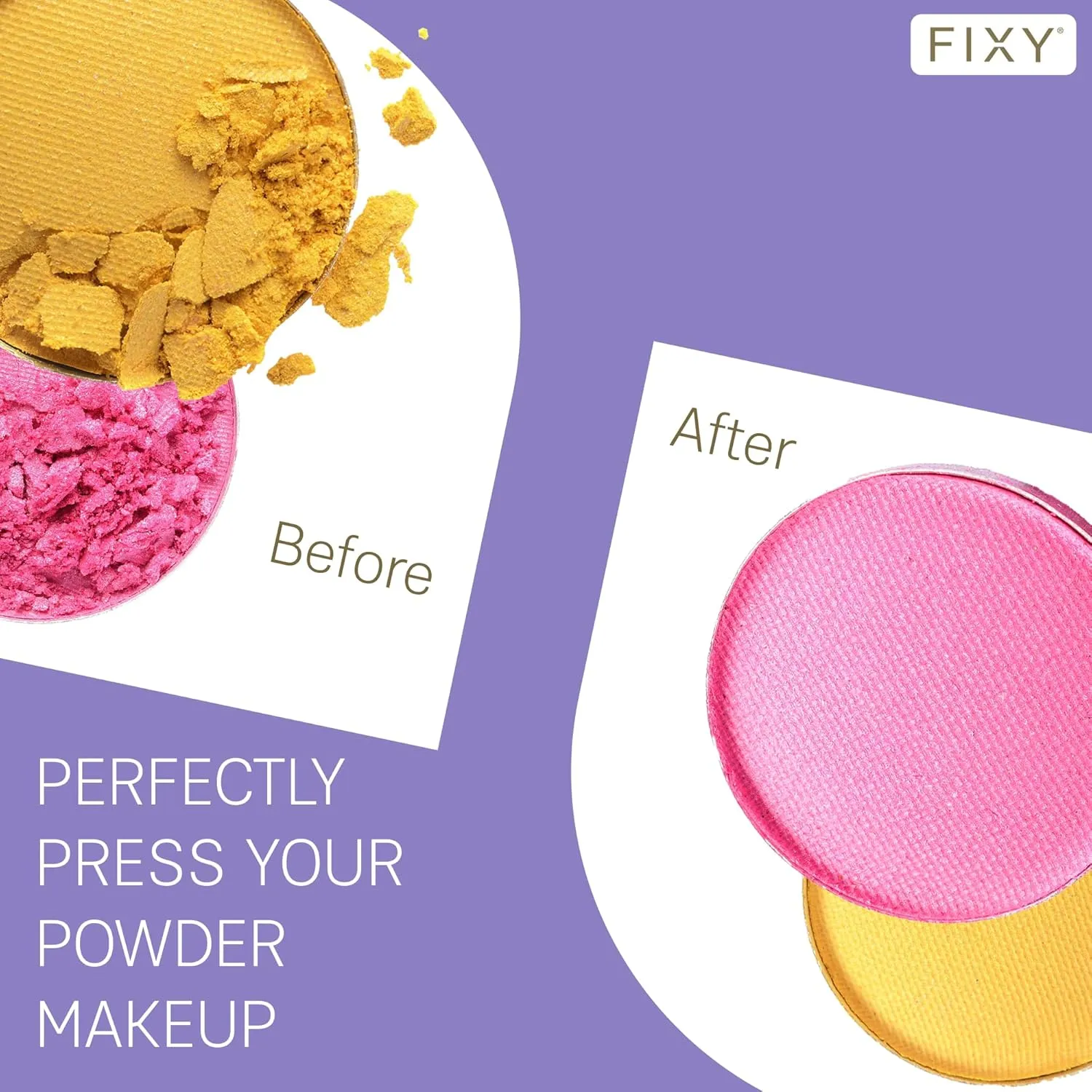 FIXY Ultimate Makeup Refill Kit: Includes 30 Round Empty Magnetic Pans & a Powder Binder Spray | Repurpose your Eyeshadow, Blush, Bronzer, Highlighter & More | Vegan & Cruelty-Free