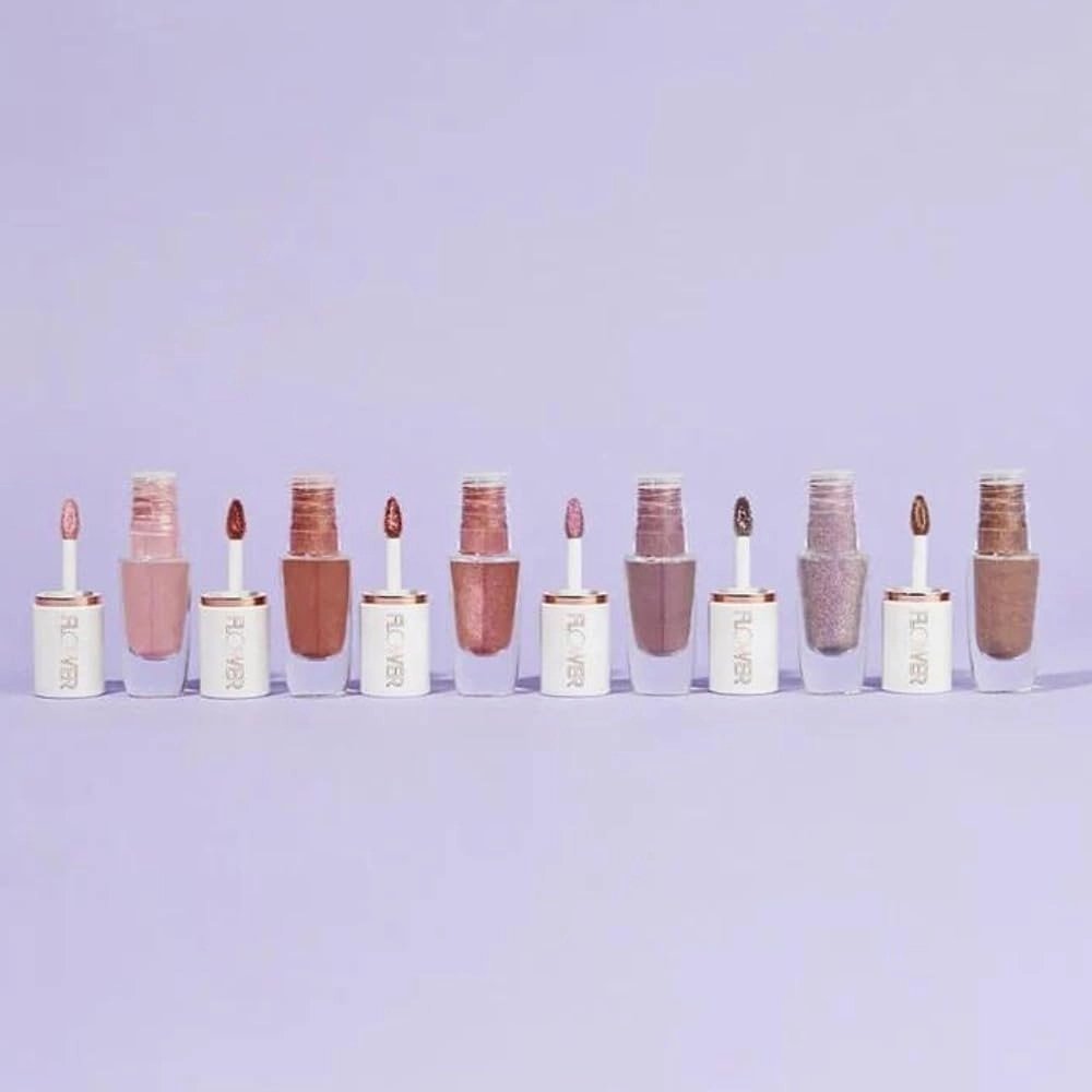 FLOWER BEAUTY Watercolor Eye Tint | Rose Water-Infused Pigmented Illuminating Liquid Eyeshadow | Fast-Drying, Long Lasting, Buildable, Blendable Eye Makeup – Twilight Wash (Pack of 3)