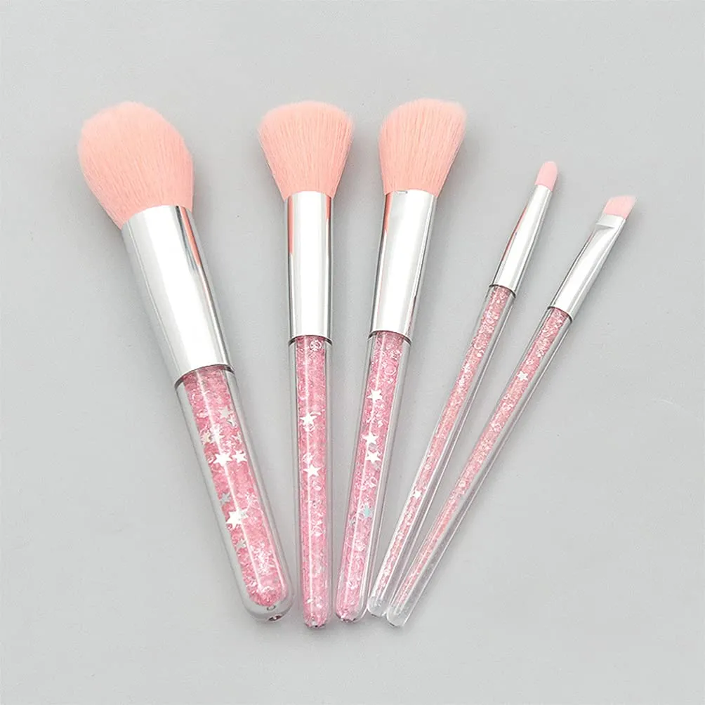 FRCOLOR 5 Set Foundation Makeup Make up Brush Makeup Brush Powder Mineral Brush Makeup Eye Blush Brush Face Powder Foundation Brush Travel Kit for Women Mix Face Brush Miss