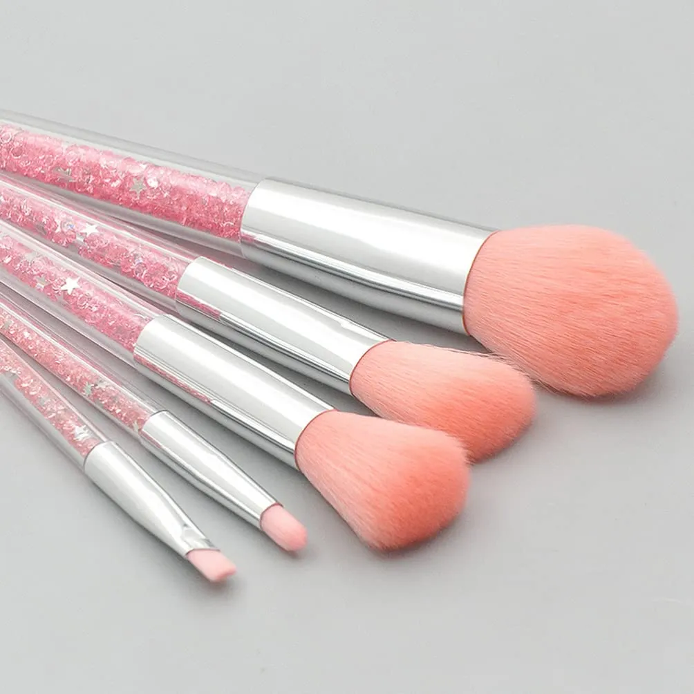 FRCOLOR 5 Set Foundation Makeup Make up Brush Makeup Brush Powder Mineral Brush Makeup Eye Blush Brush Face Powder Foundation Brush Travel Kit for Women Mix Face Brush Miss