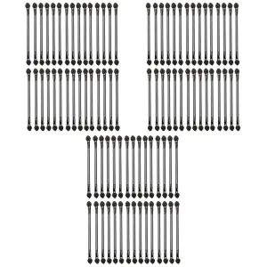 FRCOLOR 90pcs Dual Sided Eyeshadow Applicator Makeup Brush Black Soft and Comfortable Tips for Easy Application for Travel Parties Festivals and Daily Use