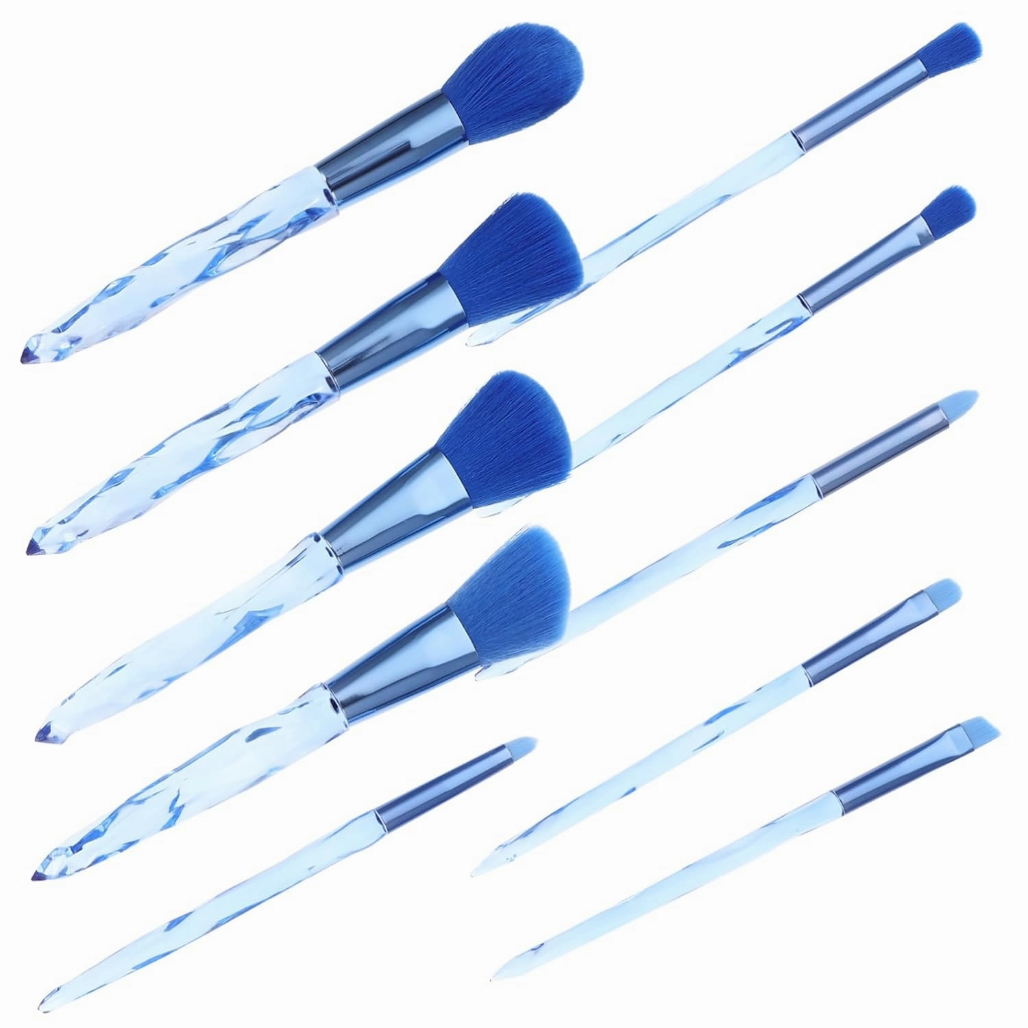 FRCOLOR 3sets 10-piece Makeup Brushes Set Plastic Handle Cosmetics Face Beauty Tools Makeup Brushes Case for Women 10pcs*3