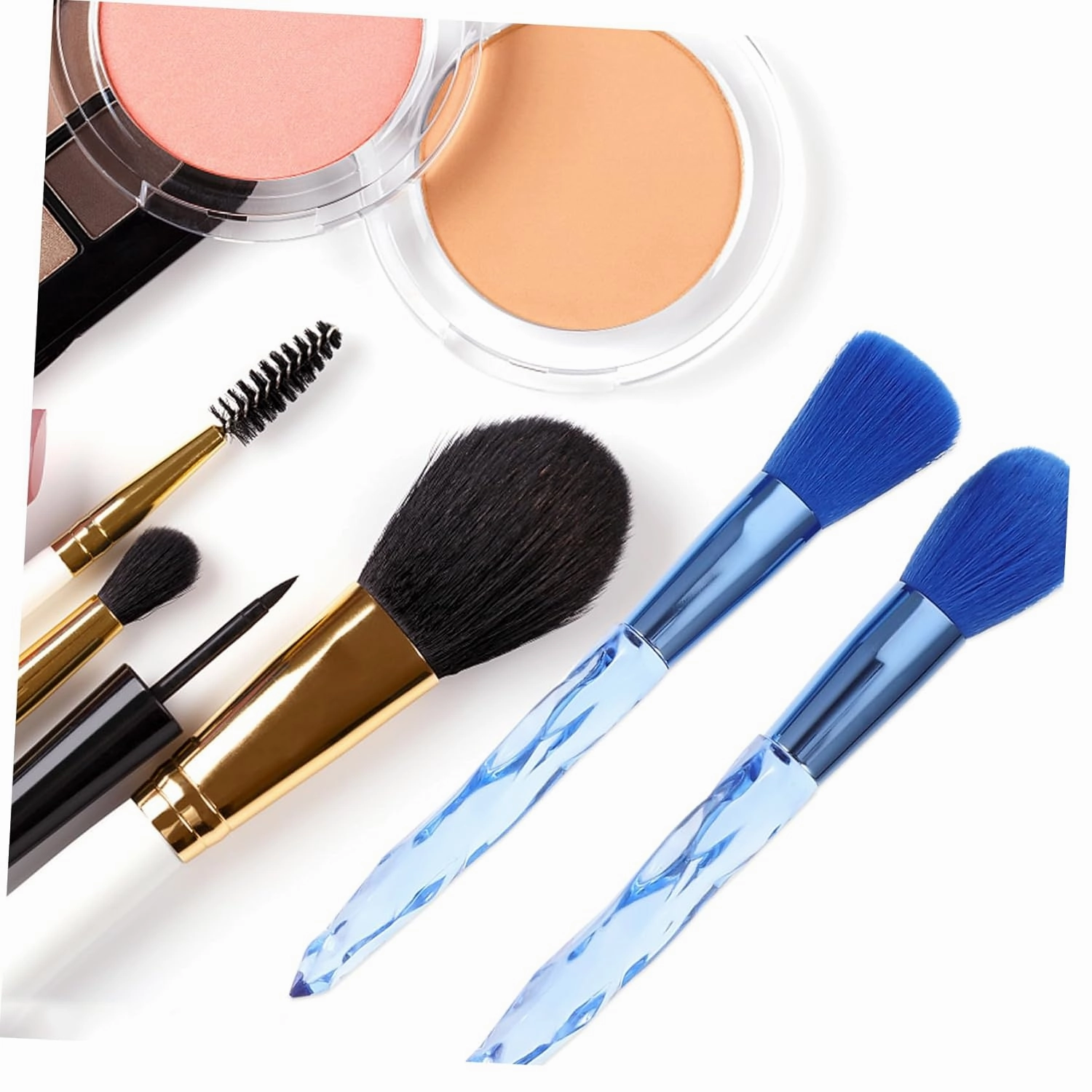 FRCOLOR 3sets 10-piece Makeup Brushes Set Plastic Handle Cosmetics Face Beauty Tools Makeup Brushes Case for Women 10pcs*3
