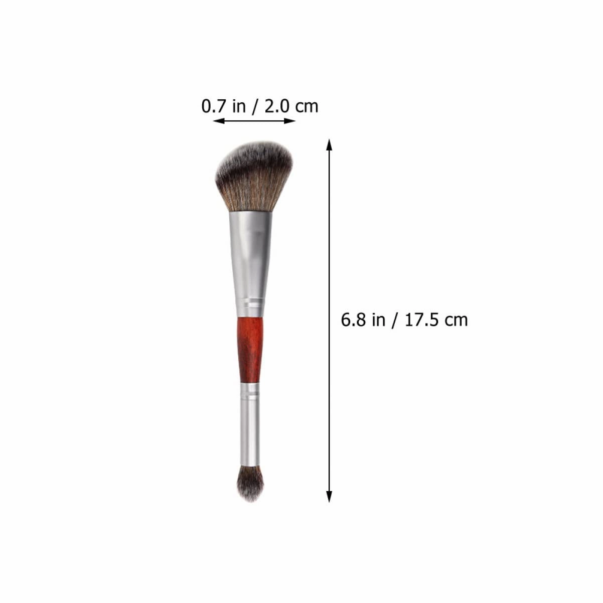 FRCOLOR 9pcs Dual-ended Makeup Brush Professional Eyeshadow Applicator Blush Brush for Salon Home Use Compact Travel Materials Easy to Carry