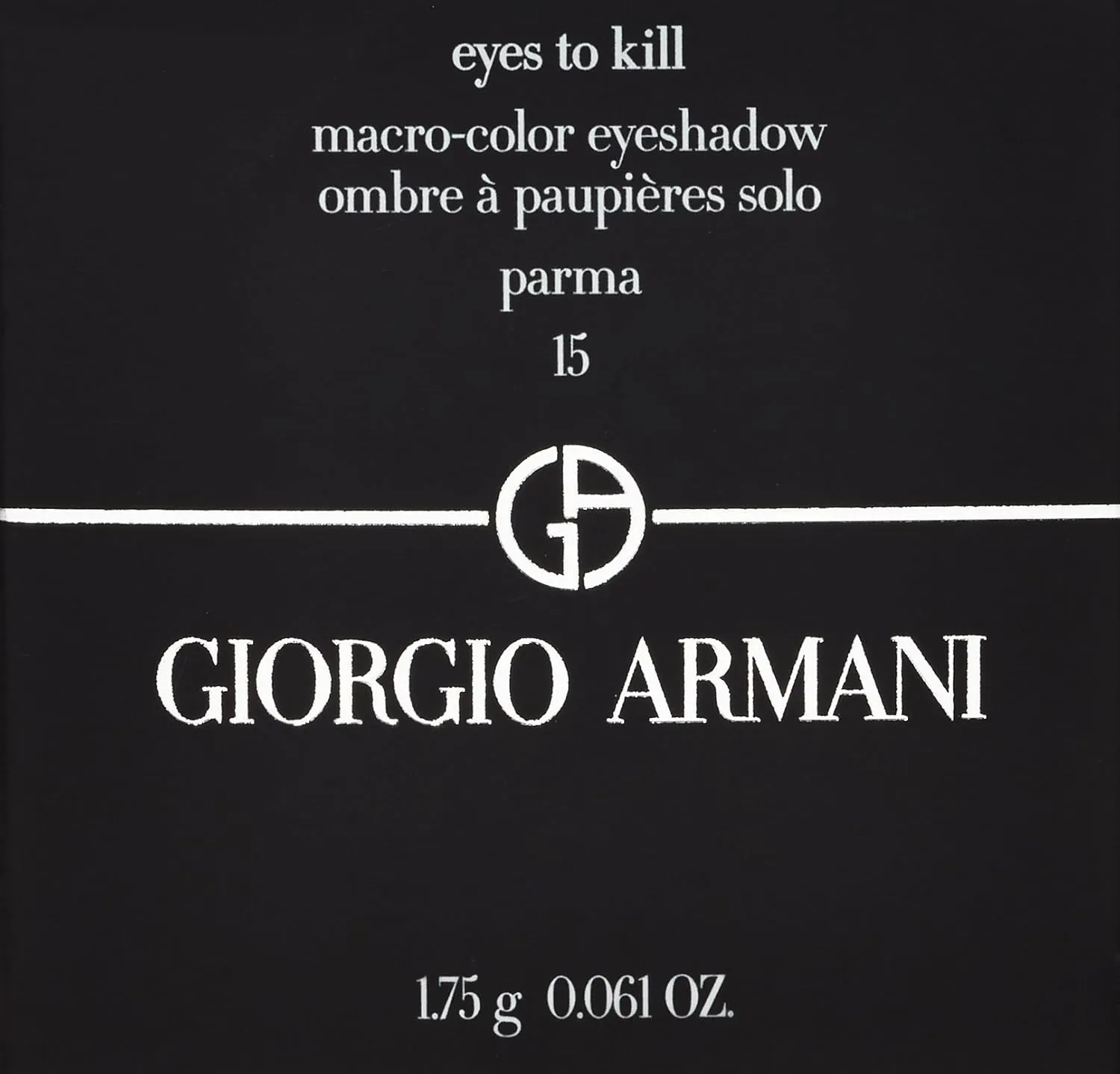 Giorgio Armani Eyes To Kill Solo Eyeshadow, No. 15 Parma, 0.061 Ounce