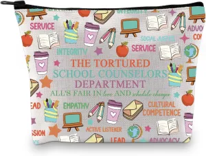 GJTIM Counselor Gift Counselor Appreciation Gift Guidance Counselor Teacher Gift Counselor Makeup Bag (Tortured Counselors Bag)