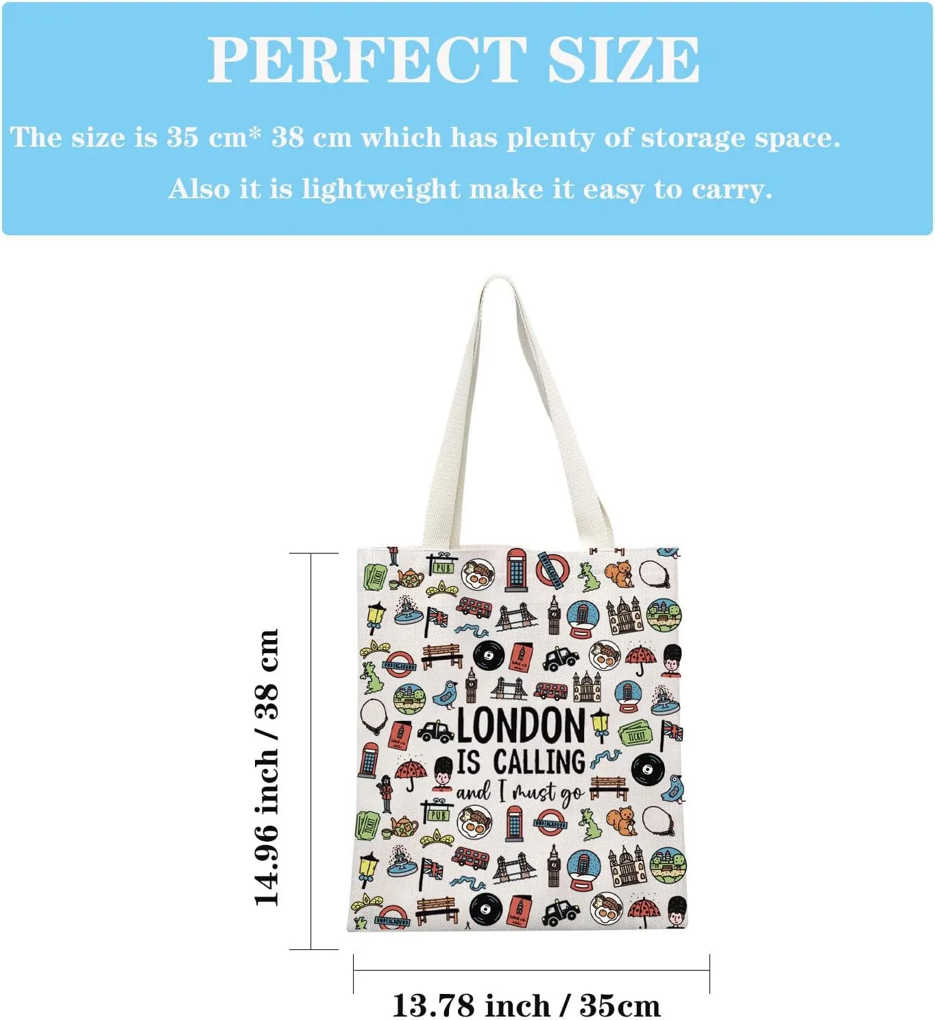 GJTIM London Getaway Weekend Gift England UK Travel Souvenir Accessories Bag Toiletry Bag