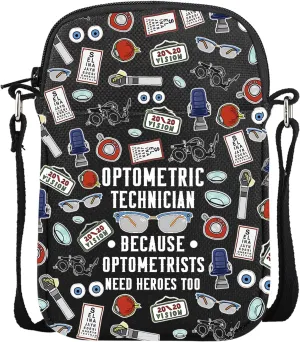 GJTIM Optometry Gift Optometrist Graduation Gift Eye Doctor Vision Gift Optometric Technician Gift Optometrist Survival Kit Makeup Bag (Optometric Technician CR)