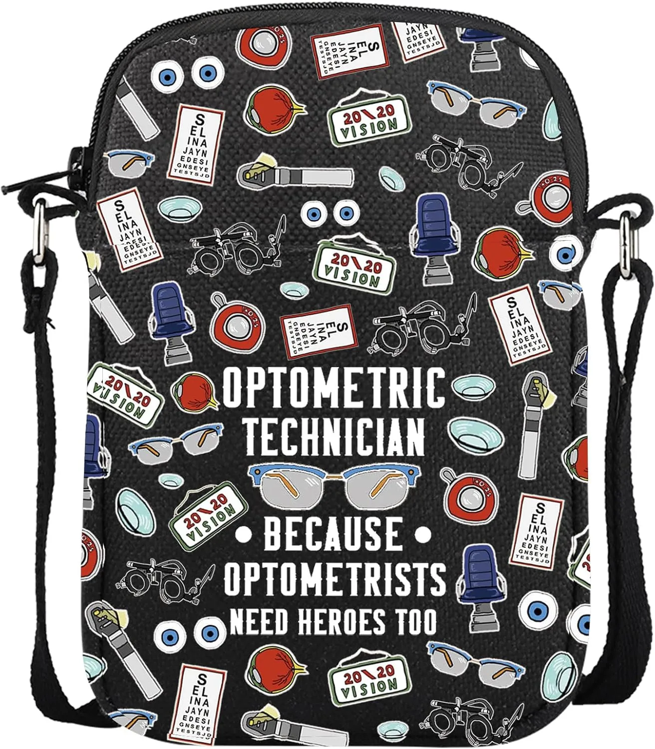 GJTIM Optometry Gift Optometrist Graduation Gift Eye Doctor Vision Gift Optometric Technician Gift Optometrist Survival Kit Makeup Bag (Optometric Technician CR)