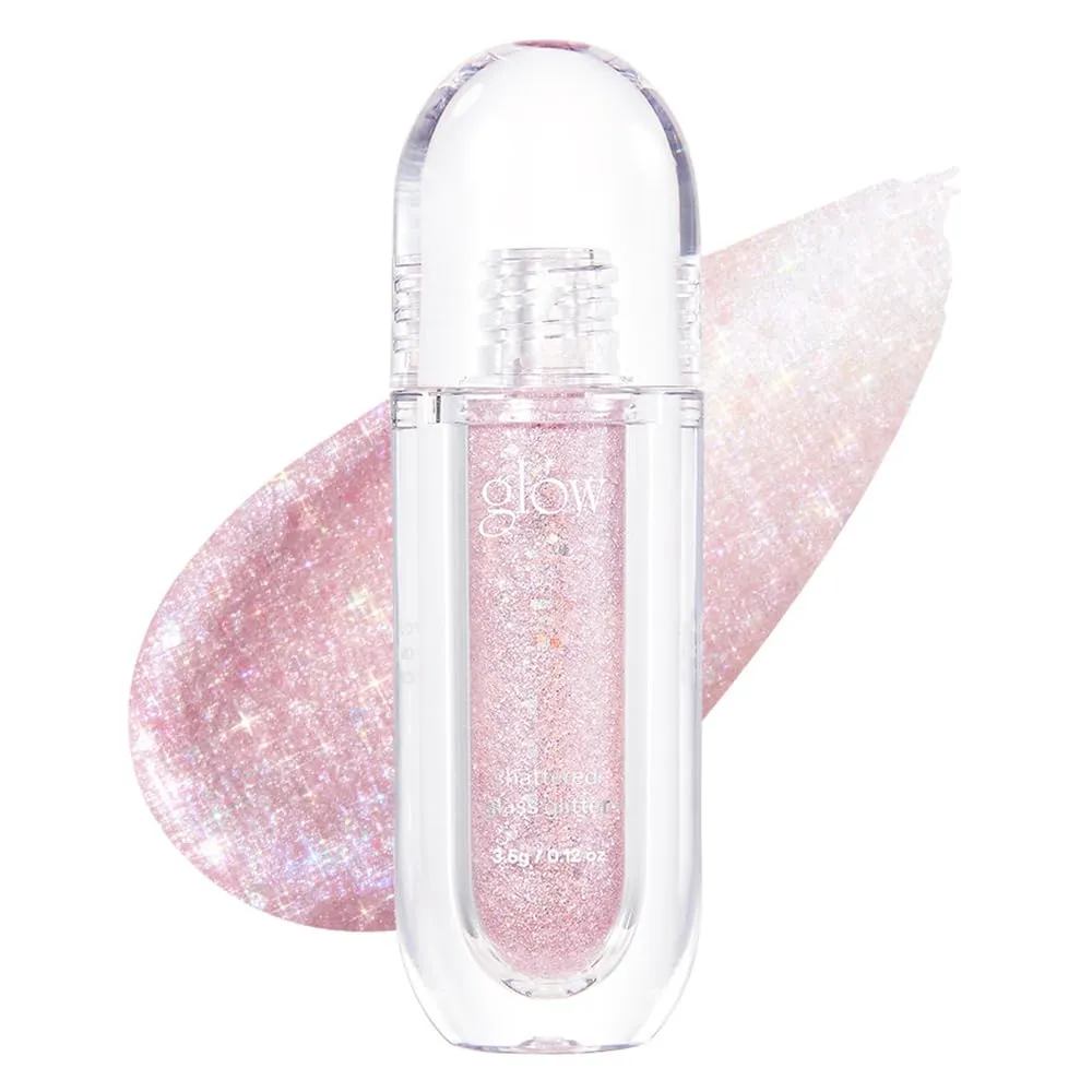 glow shattered glass glitter #unknown : long lasting, liquid glitter eyeshadow & highlighter with precision applicator, 0.1 oz